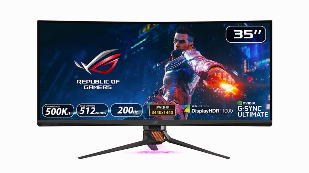 ASUS ROG Swift PG35VQ Best Curved Ultrawide Gaming Monitor for MacBook Pro