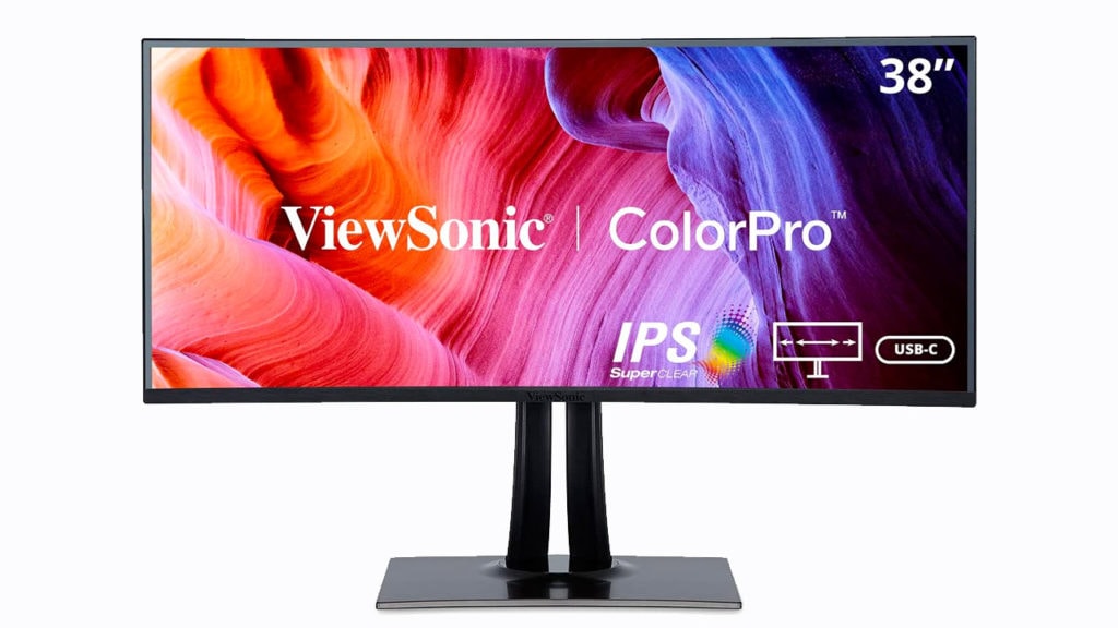 ViewSonic VP3881 Best Curved Monitor for Graphic Designers using a MacBook Pro