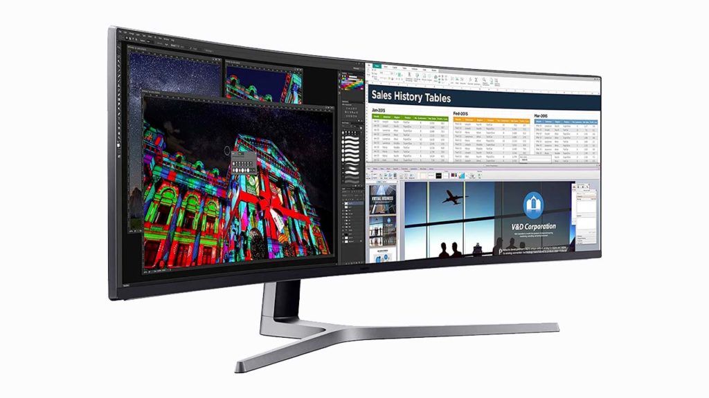 What are curved monitors?
