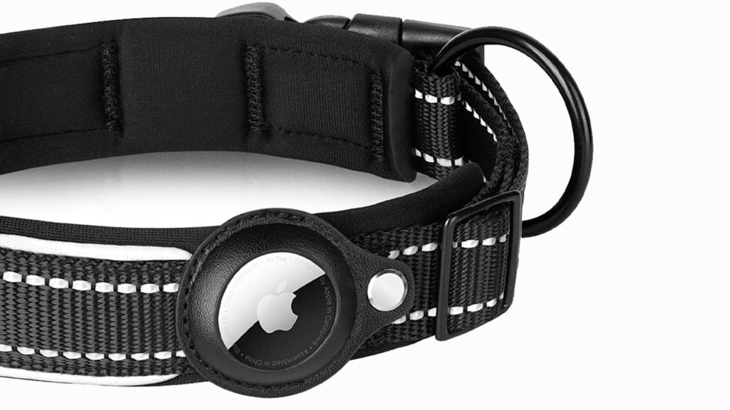 FEEYAR Padded Apple AirTag Dog Collar